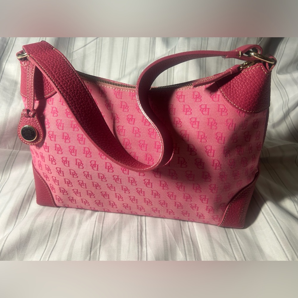 Dooney & Bourke Pink Monogram Shoulder Bag